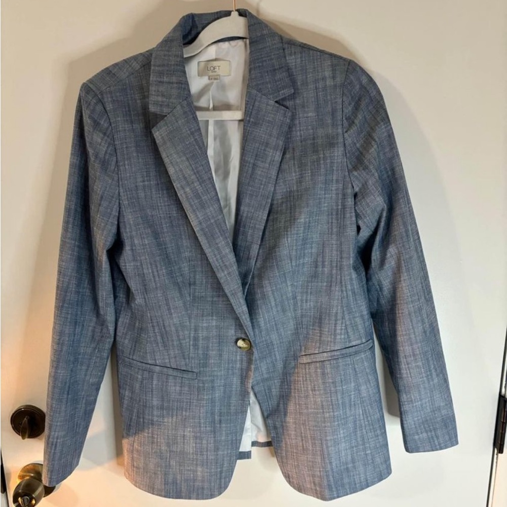 Loft Chambray Blazer